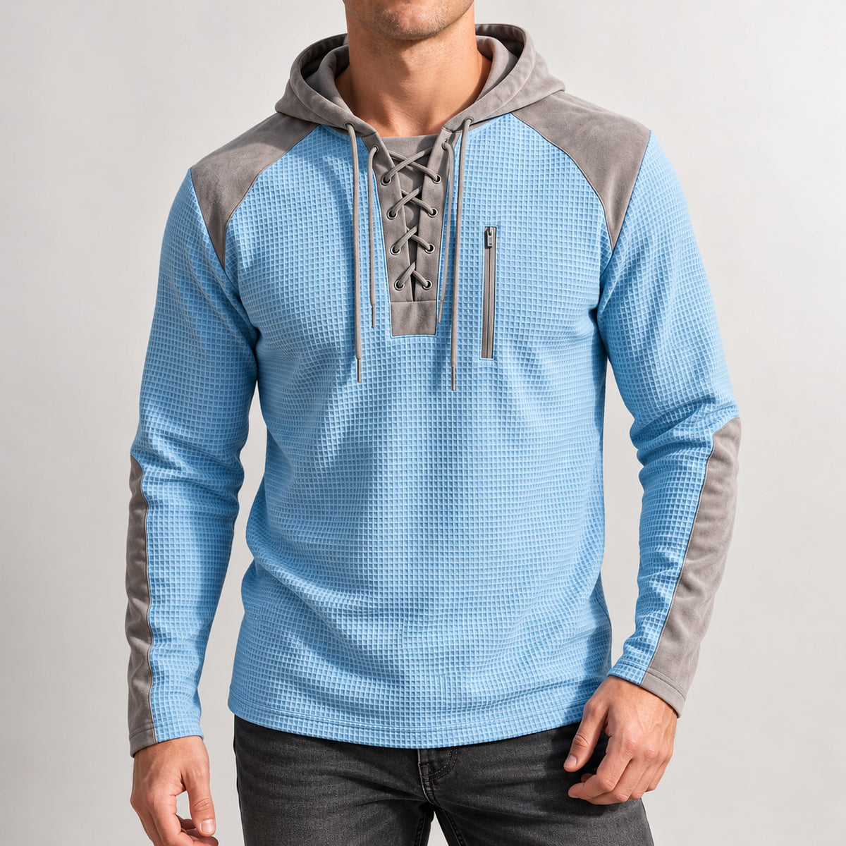 Colter Lace-Up Hoodie