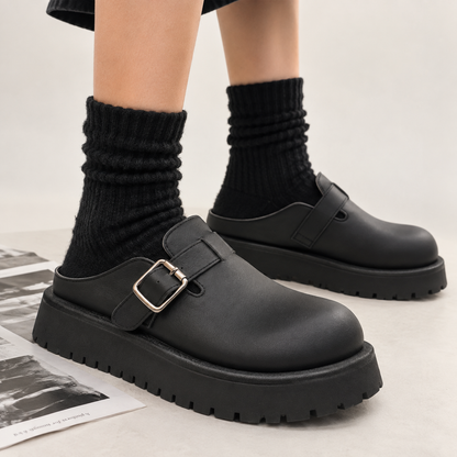 Rivoli Platform Suede Mule