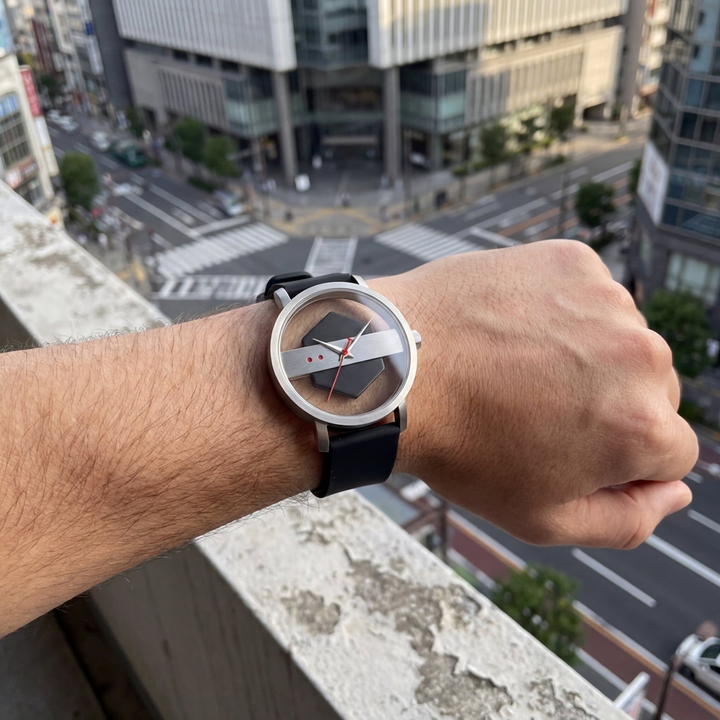 Obsidian Facet Timepiece