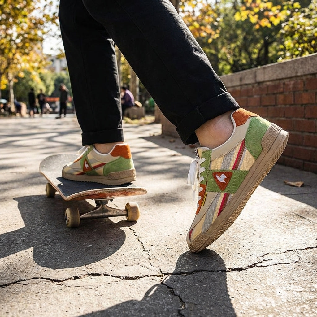 The Riviera Patchwork Low-Top