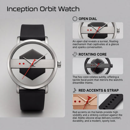 Obsidian Facet Timepiece