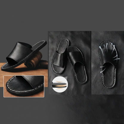 Toscana Single-Strap Genuine Leather Slide