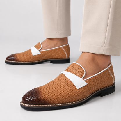 Adriatic Basketweave Contrast Loafers