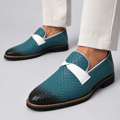 Adriatic Basketweave Contrast Loafers