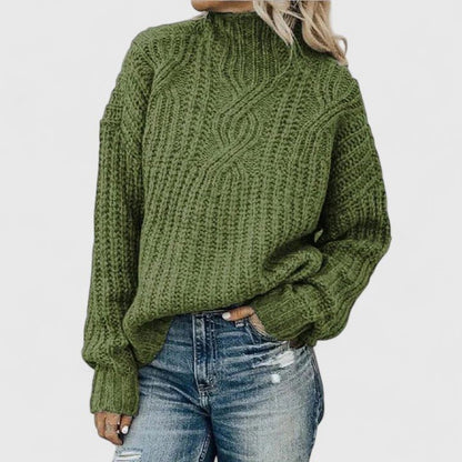 Camden Cable Mock-Neck