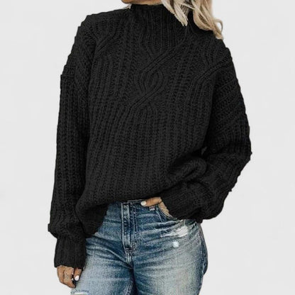 Camden Cable Mock-Neck