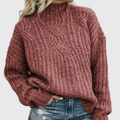 Camden Cable Mock-Neck