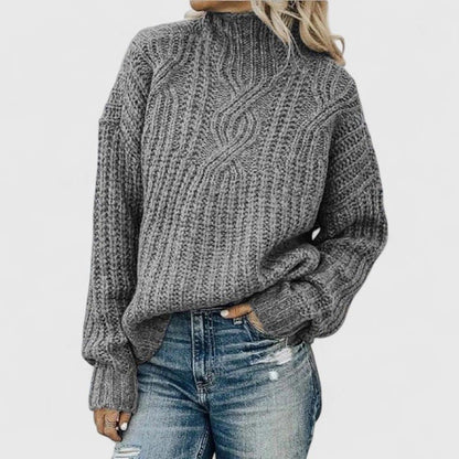 Camden Cable Mock-Neck