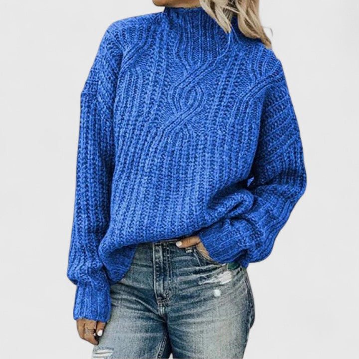 Camden Cable Mock-Neck