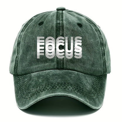 Vintage Wash "Focus" Dad Cap