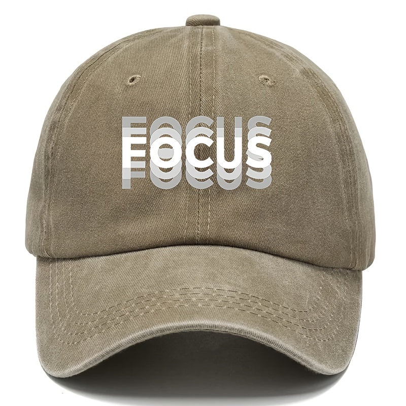 Vintage Wash "Focus" Dad Cap