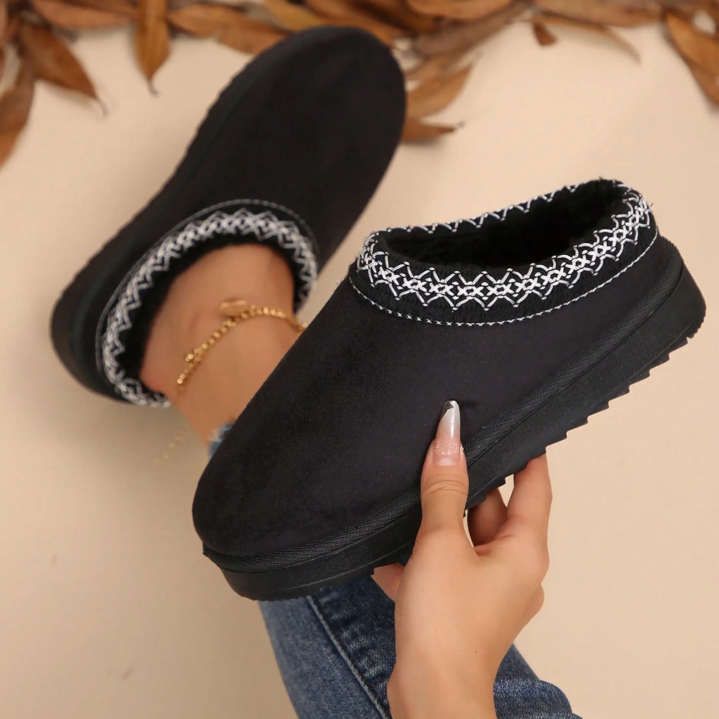 Chalet Comfort Fleece Clogs