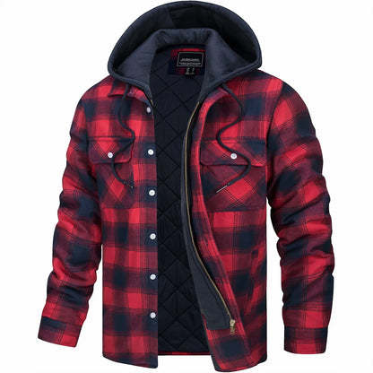 Hooded Flannel Jacket
