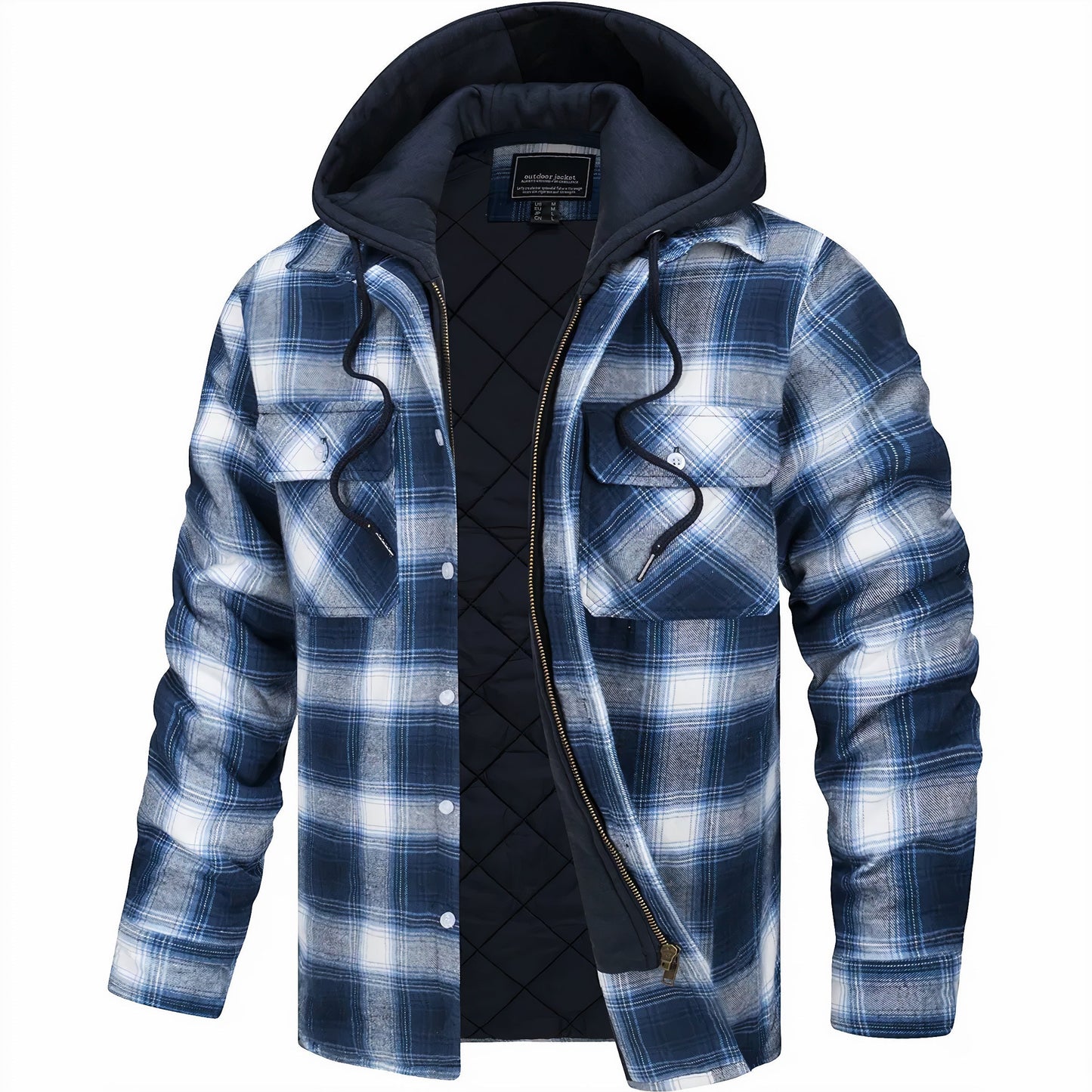 Hooded Flannel Jacket