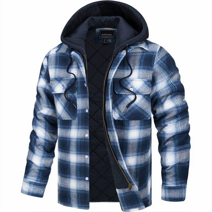Hooded Flannel Jacket