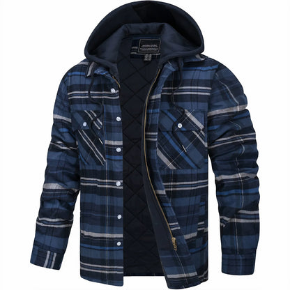 Hooded Flannel Jacket