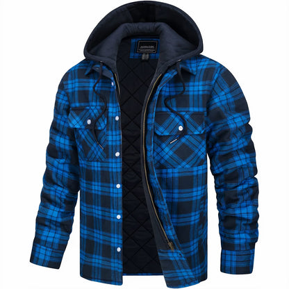Hooded Flannel Jacket