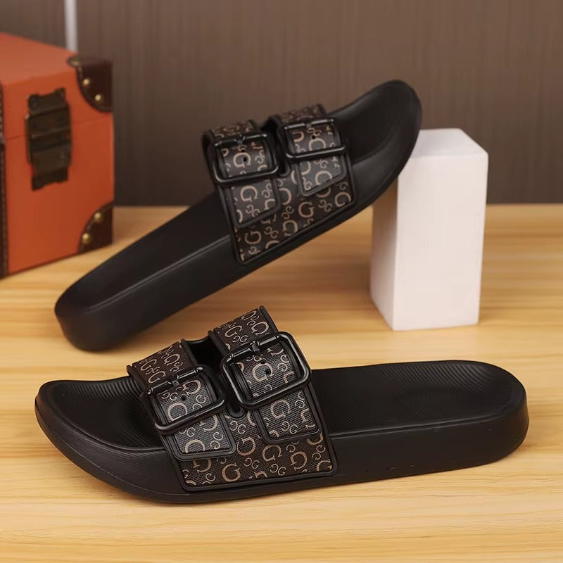 Monogram Dual-Buckle Slide