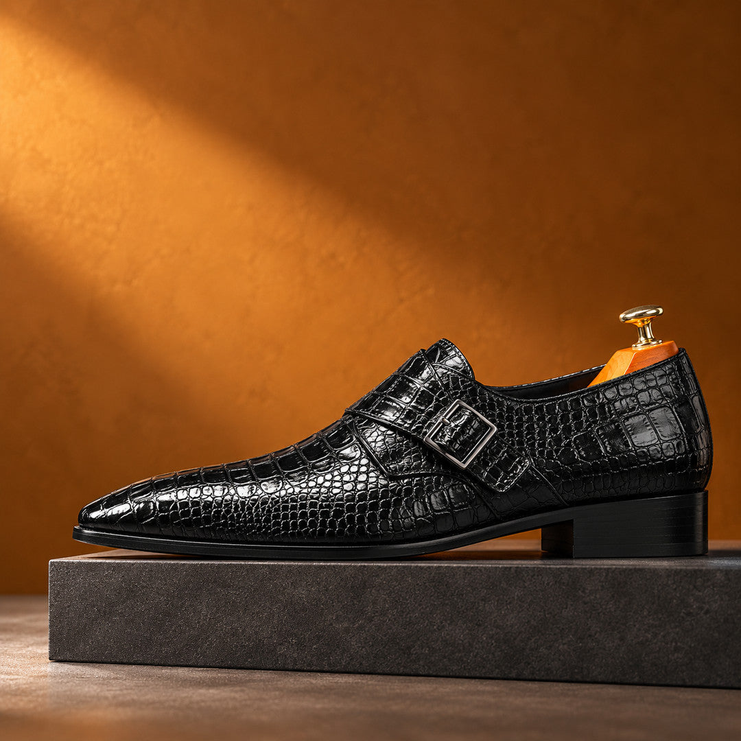 Vespro Croc Monk Strap