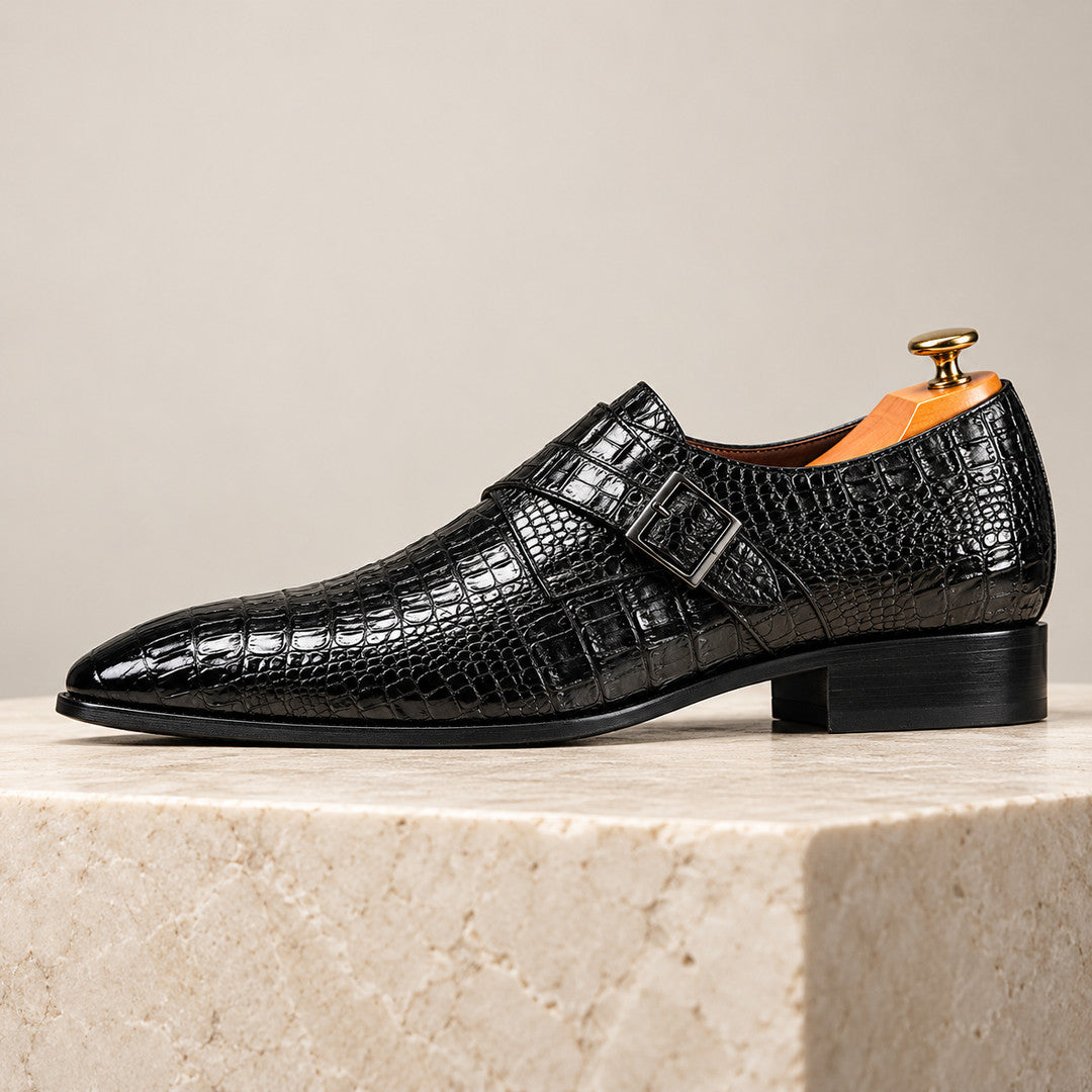 Vespro Croc Monk Strap