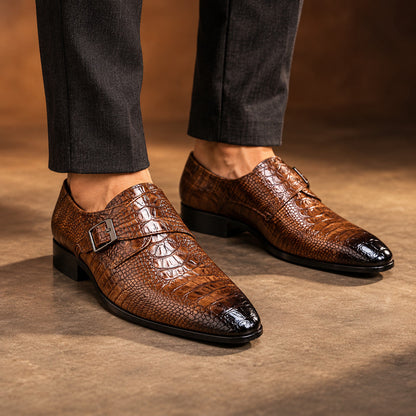 Vespro Croc Monk Strap
