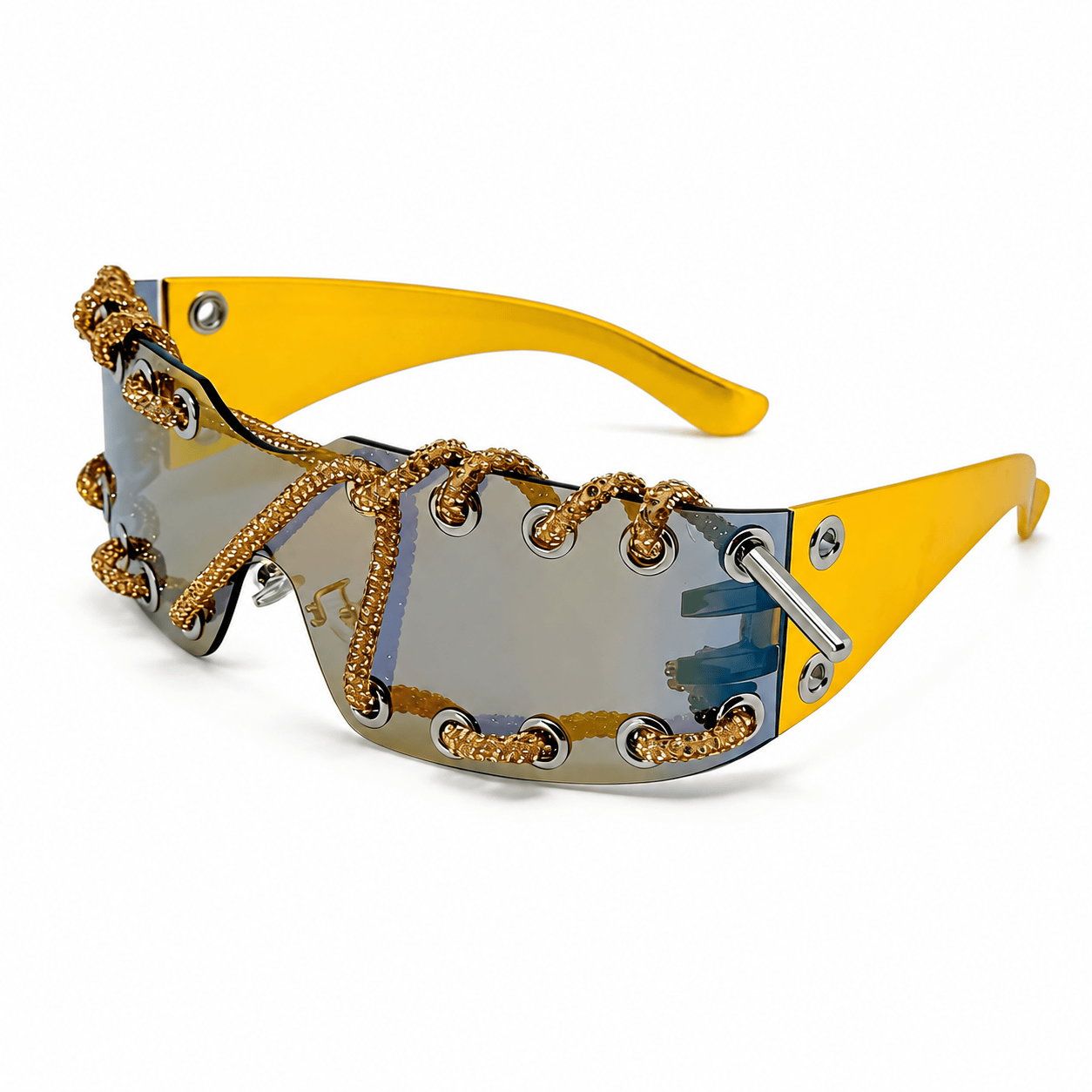 Medusa Crystal-Lace Shield Visor