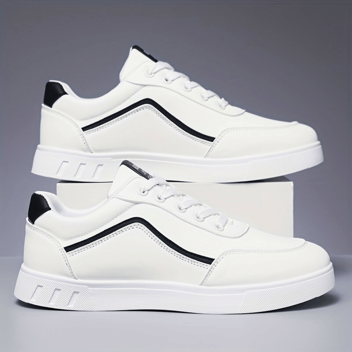 Estival Noir Leather Skate Low