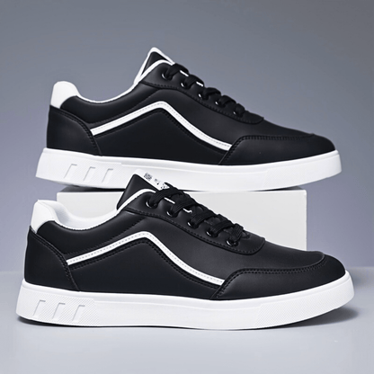 Estival Noir Leather Skate Low