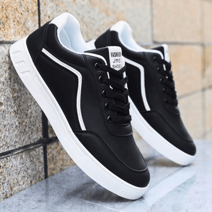 Estival Noir Leather Skate Low