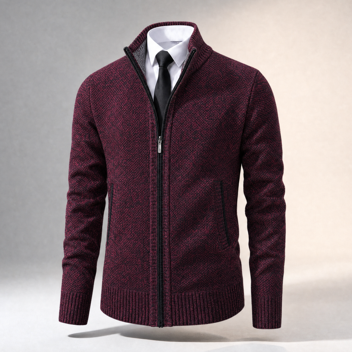 Brera Stand-Collar Cardigan