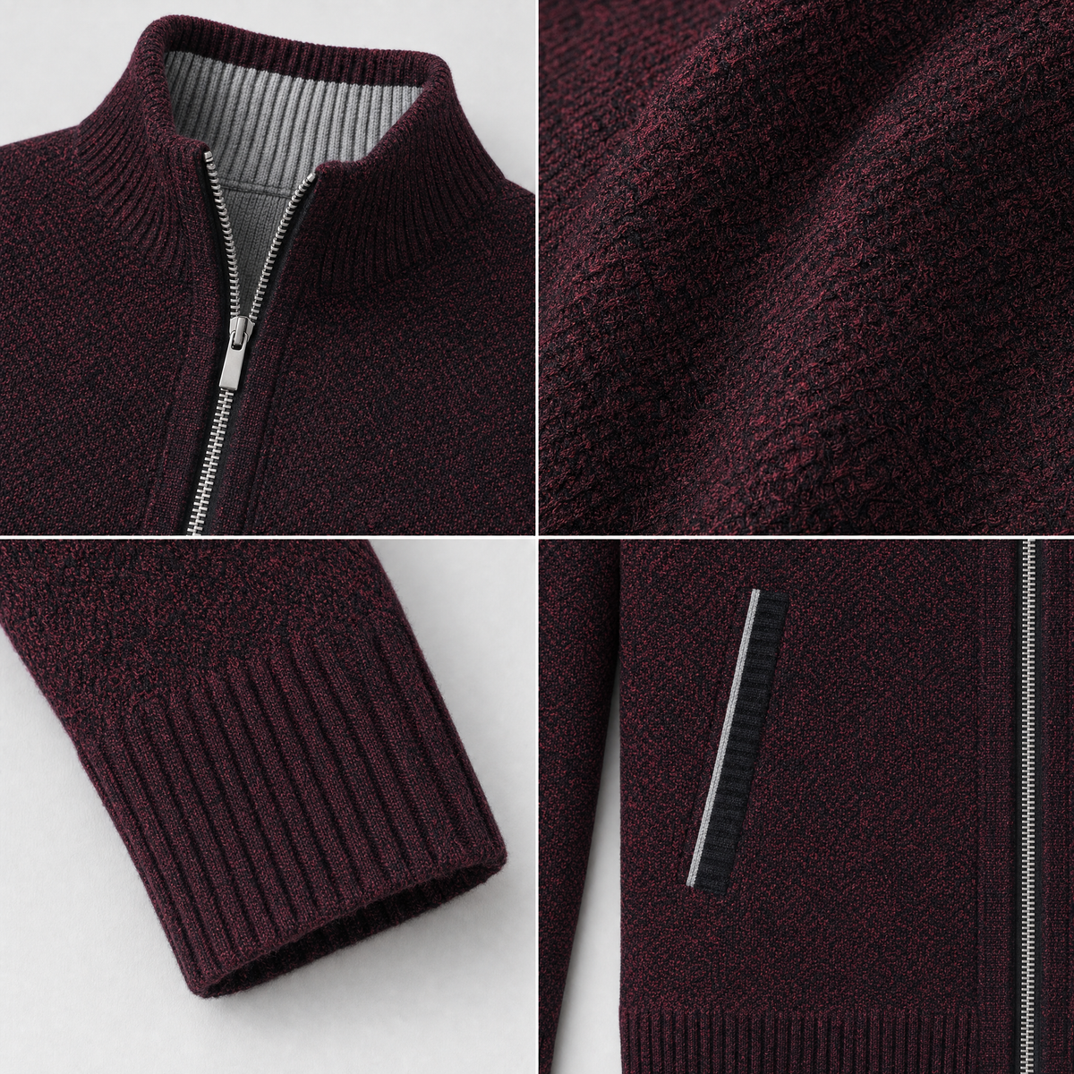 Brera Stand-Collar Cardigan
