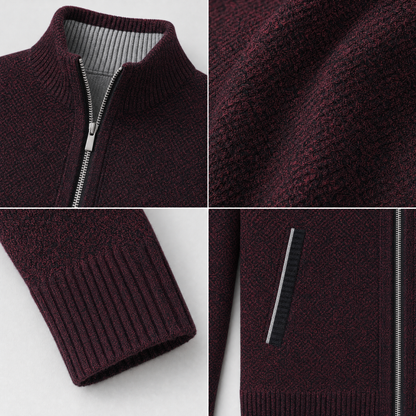 Brera Stand-Collar Cardigan