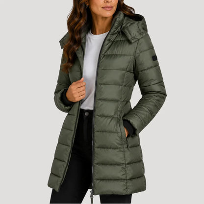 Marchesa Quilted Puffer Coat